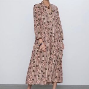 Zara Boho Sheek Tiered Dress